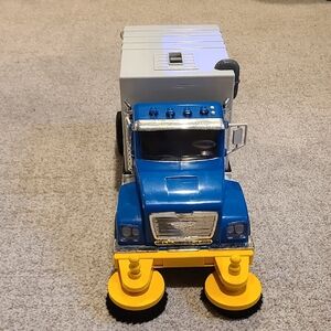 Blue and Yellow Toy Truck